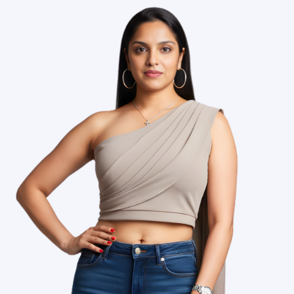 Picture of Melifloz One Shoulder Crop Top