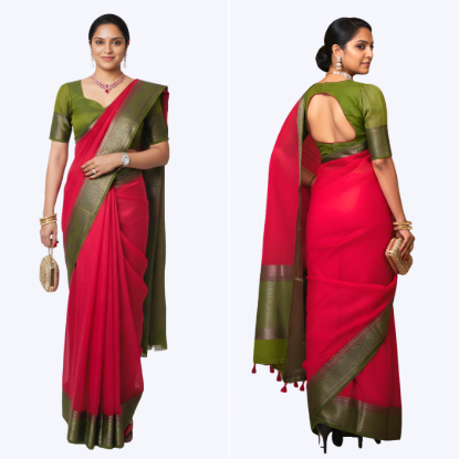 Picture of Jute Silk Saree